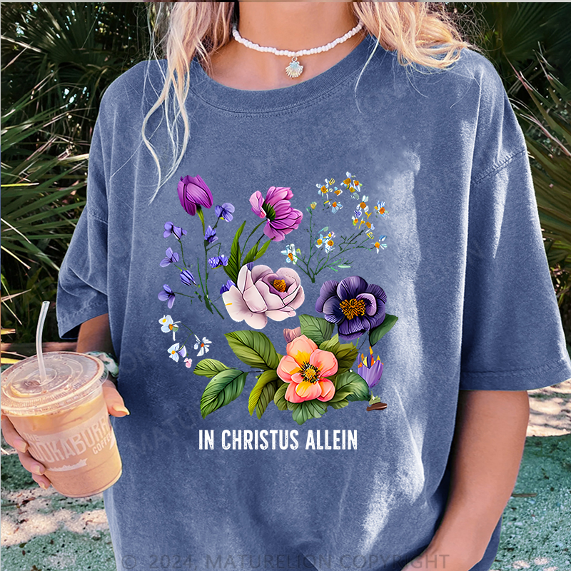 Maturelion In Christus Allein Damen Gewaschene Vintage T-Shirt