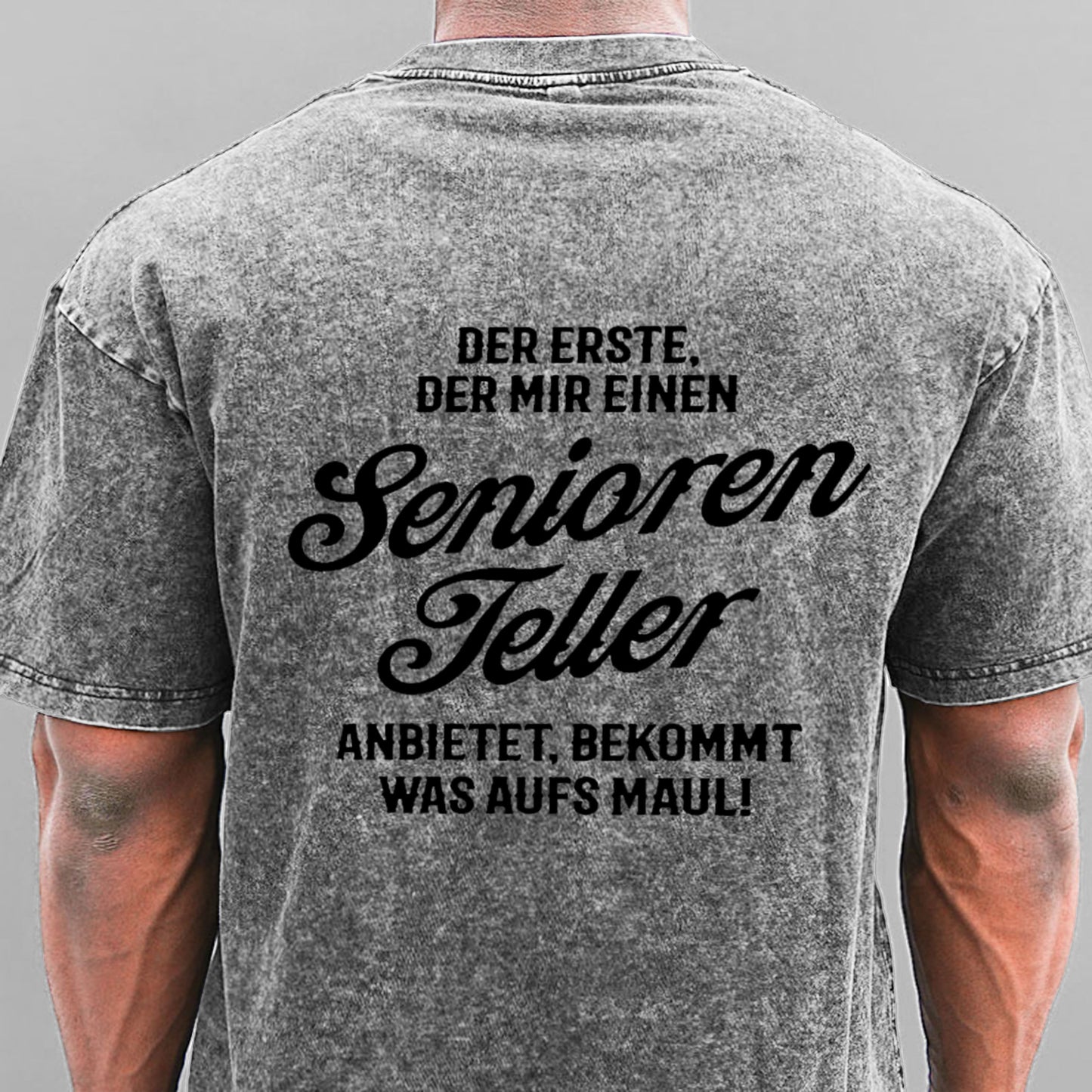 Der Erste Der Mir Einen Seniorenteller Anbietet Bekommt Was Aufs Maul Gewaschene Vintage T-Shirt