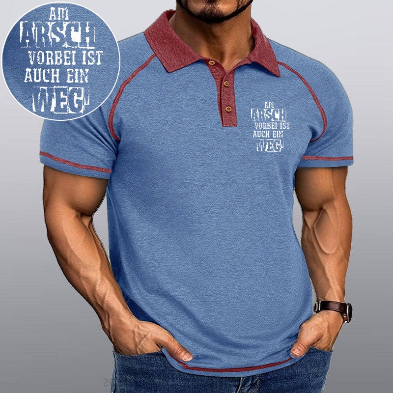 Maturelion Am Arsch Vorbei Ist Auch Ein Weg Kragen T-Shirt