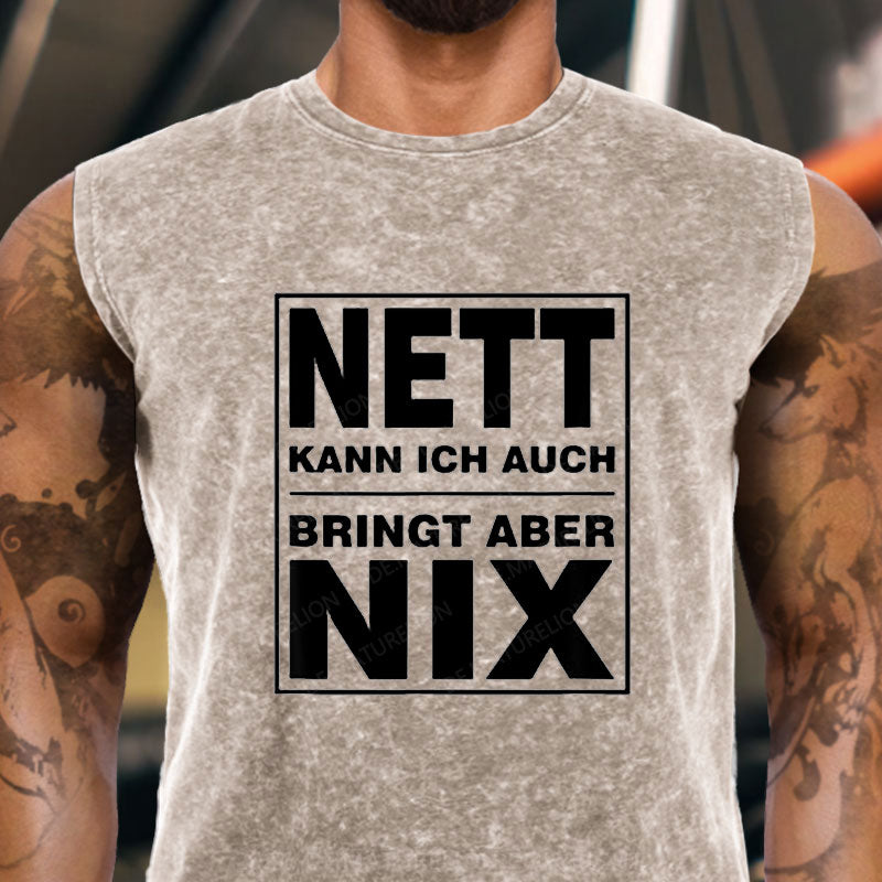 Nett Kann Ich Auch Bringt Aber Nix Tank Top