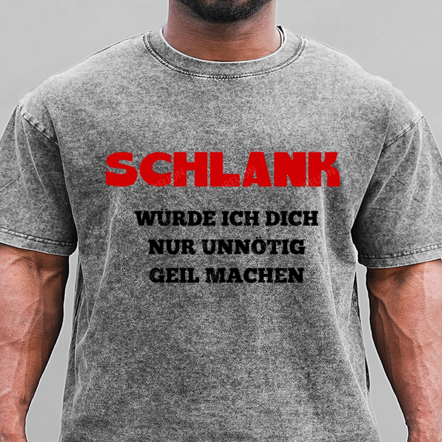 Schlank Würde Ich Dich Nur Unnötig Geil Machen Gewaschene Vintage T-Shirt