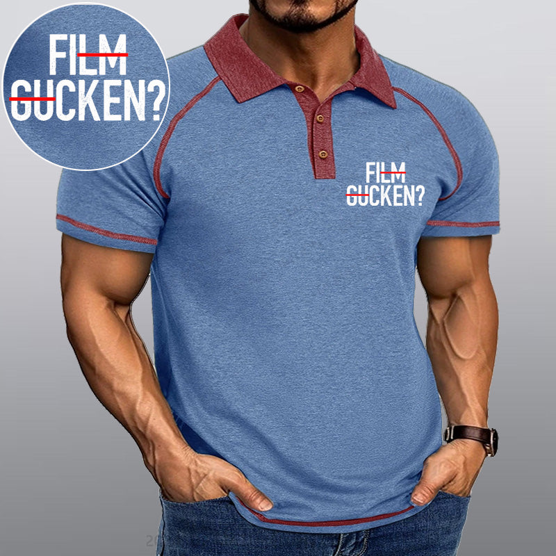Maturelion Film Gucken Ficken! Kragen T-Shirt