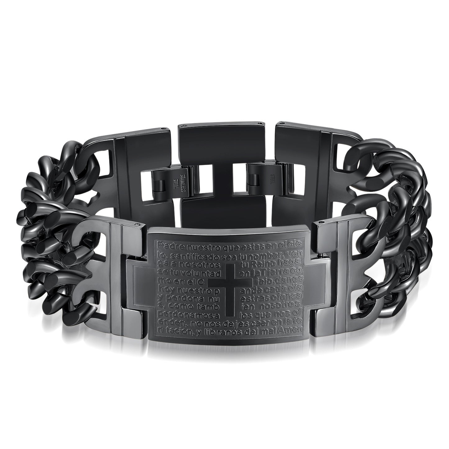 Zweireihige Titanstahl Schmuck Edelstahl Armband beliebtes Armband