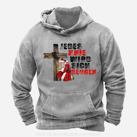 Jedes Knie wird sich beugen Weihnachten Hoodie