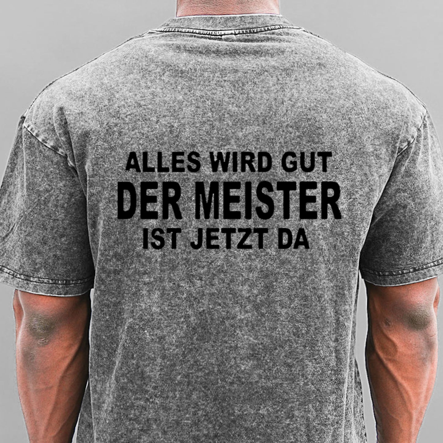 Alles Wird Gut Der Meister Ist Jetzt Da Gewaschene Vintage T-Shirt