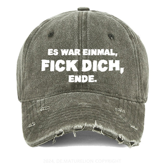 Es war einmal, FICK DICH, Ende. Gewaschene Vintage Cap