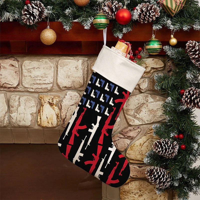 2024 Bestickter Stocking Weihnachtsstrumpf