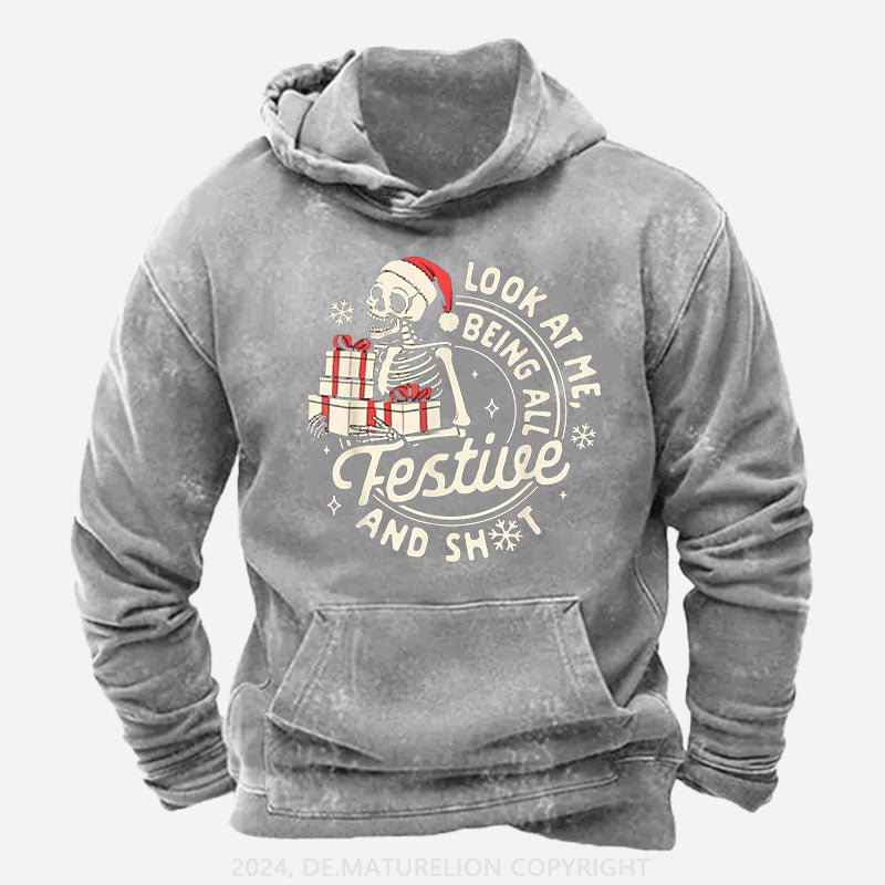 Weihnachten Schau mich an, wie ich so festlich bin und so Hoodie