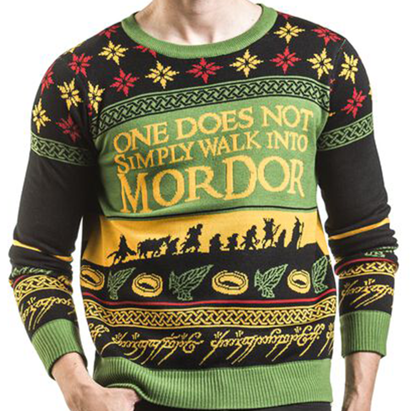 Man Spaziert Nicht Einfach So Nach Mordor Hässliche Weihnachtspullover Funny Xmas Ugly Christmas Sweater