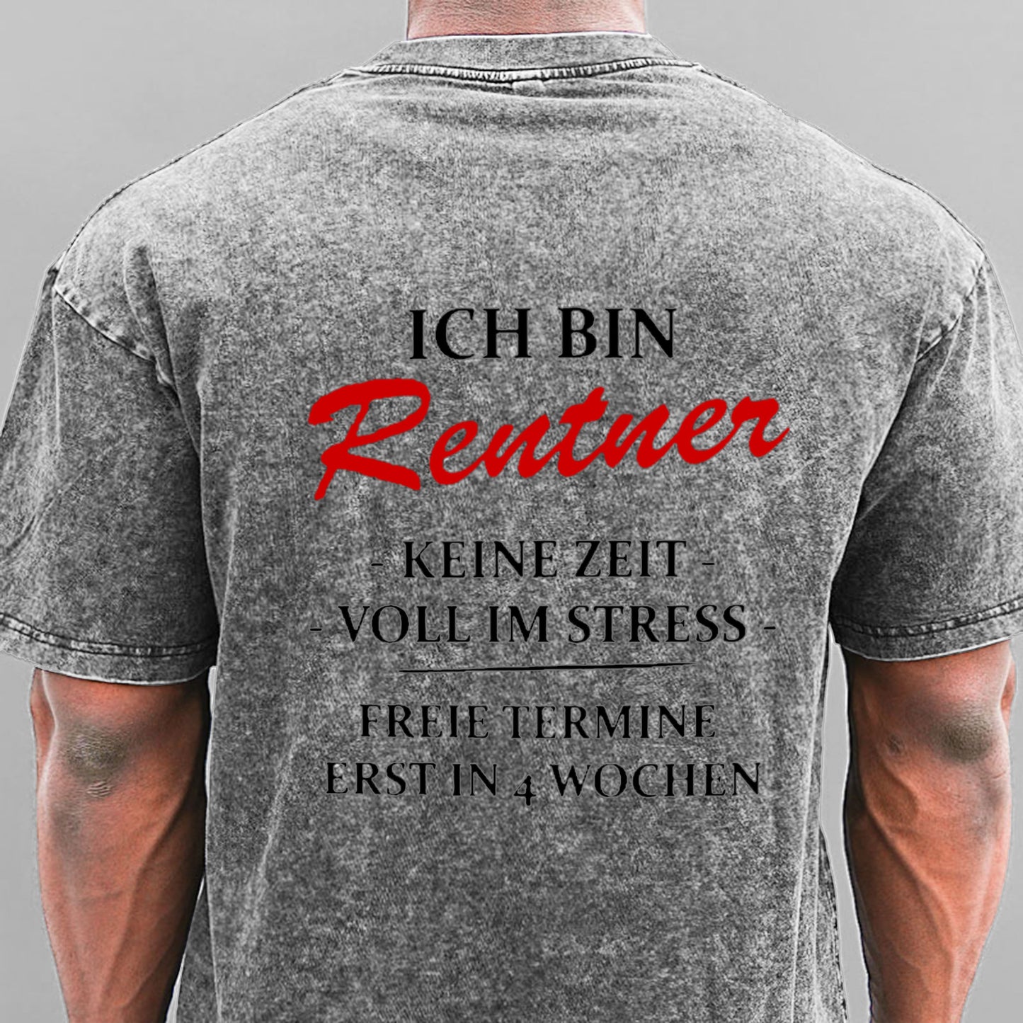 Ich bin Rentner keine Zeit voll im Stress Gewaschene Vintage T-Shirt