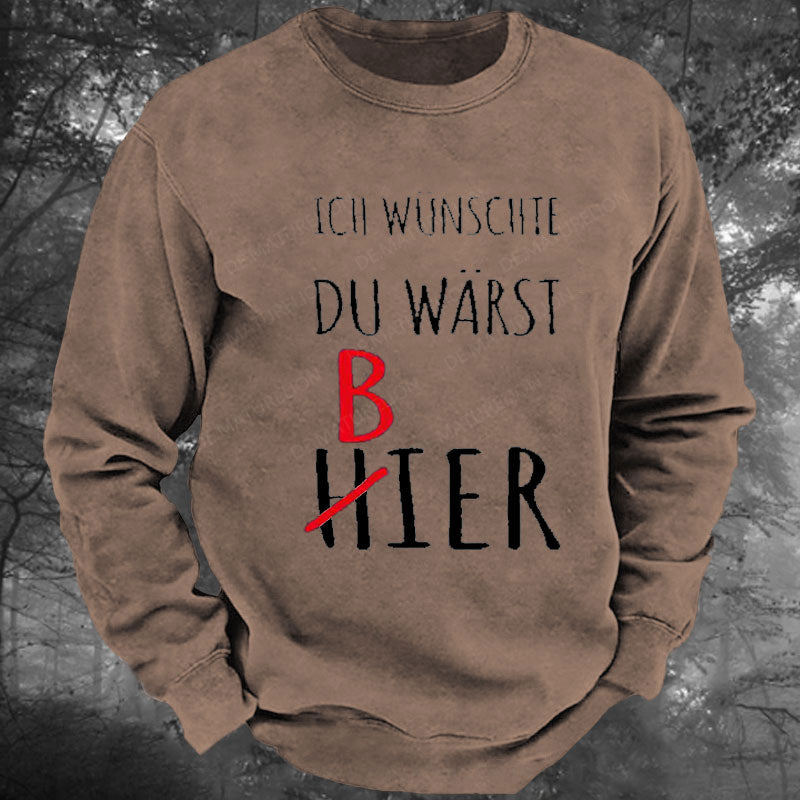 Bier Lustige Bier Gewaschenes Sweatshirt