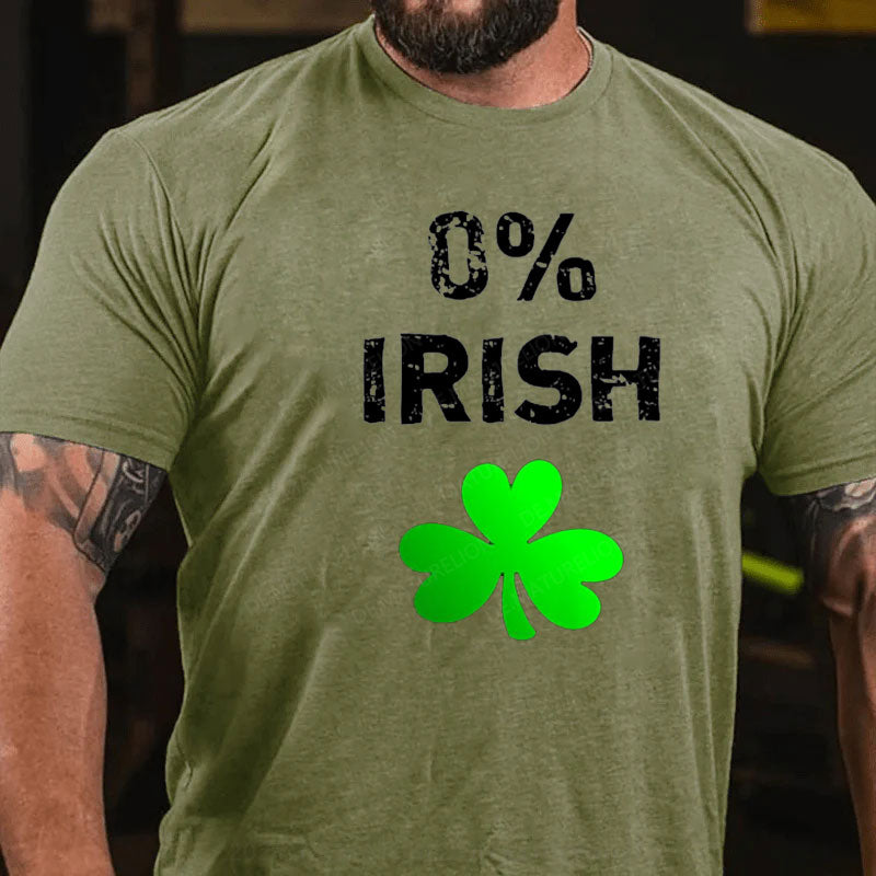 0% Irisch St. Patricks Tag T-Shirt