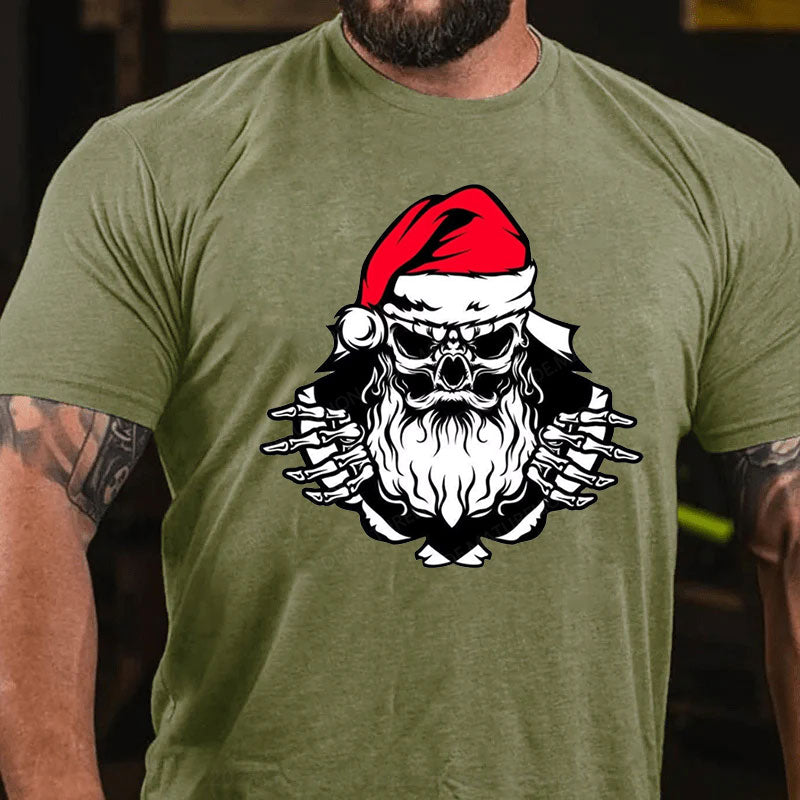 Frohe Weihnachten Schädel T-Shirt