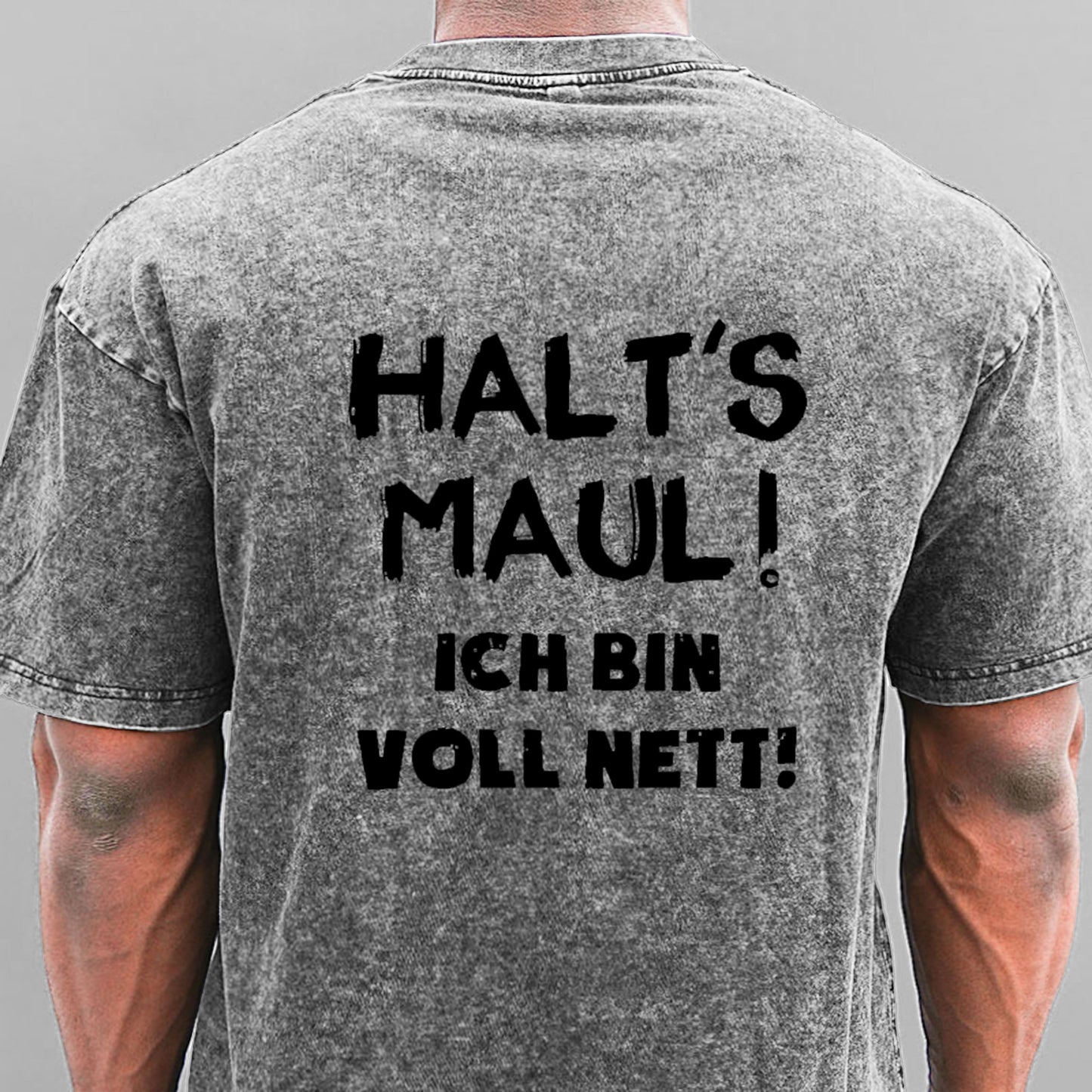 Halt‘s Maul Ich Bin Voll Nett Gewaschene Vintage T-Shirt