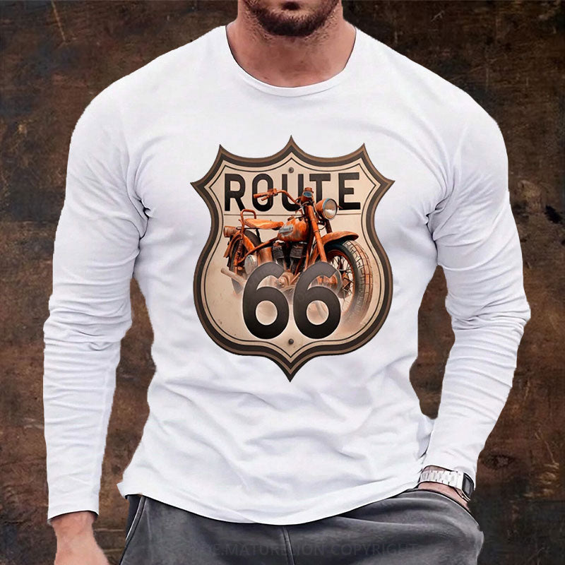 Route 66 Langarm Shirt