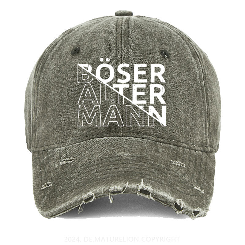 Böser Alter Mann Gewaschene Vintage Cap