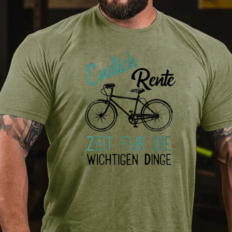 Rente Rentner Fahrrad T-Shirt