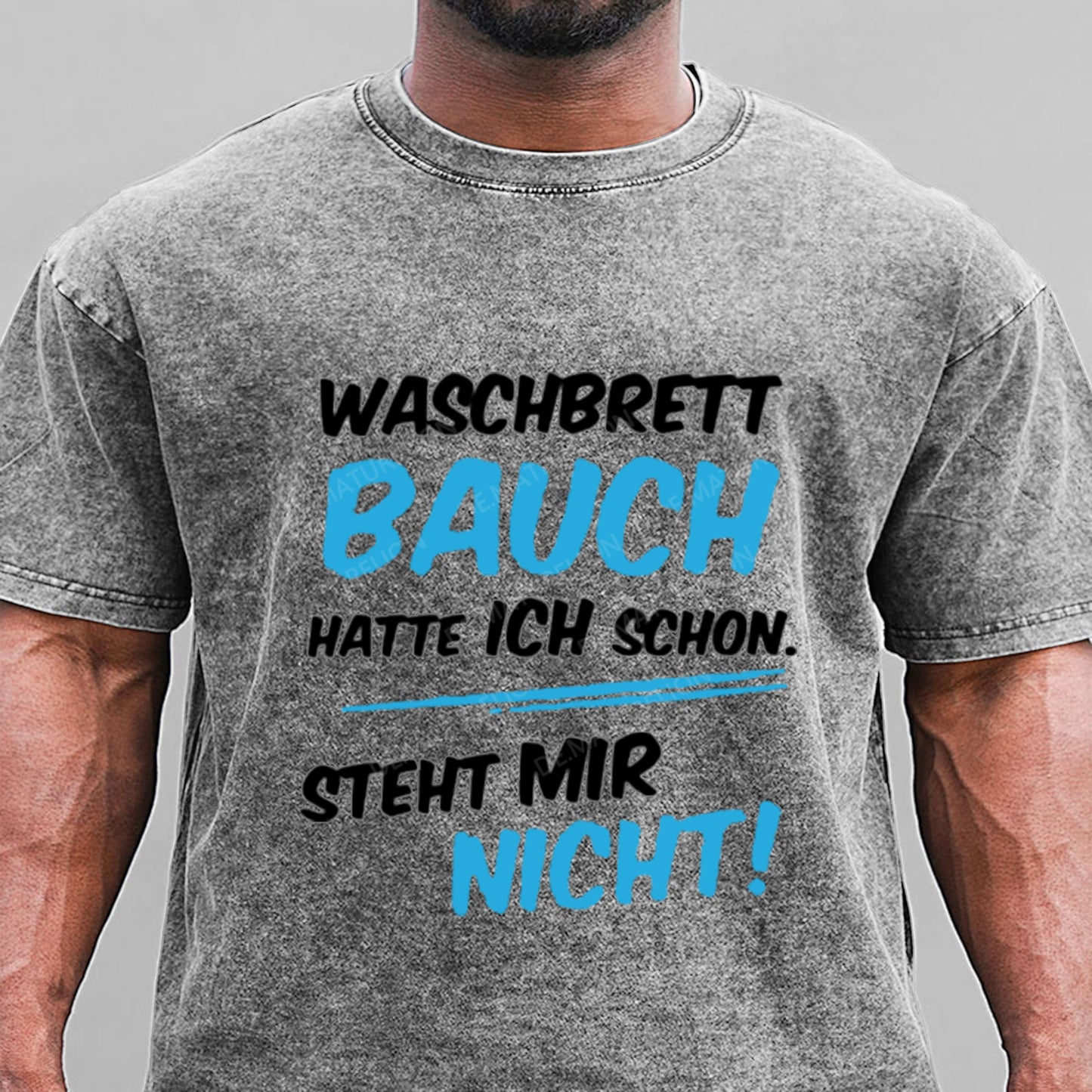 Waschbrett Bauch Hatte Ich Schon Steht Mir Nicht Gewaschene Vintage T-Shirt