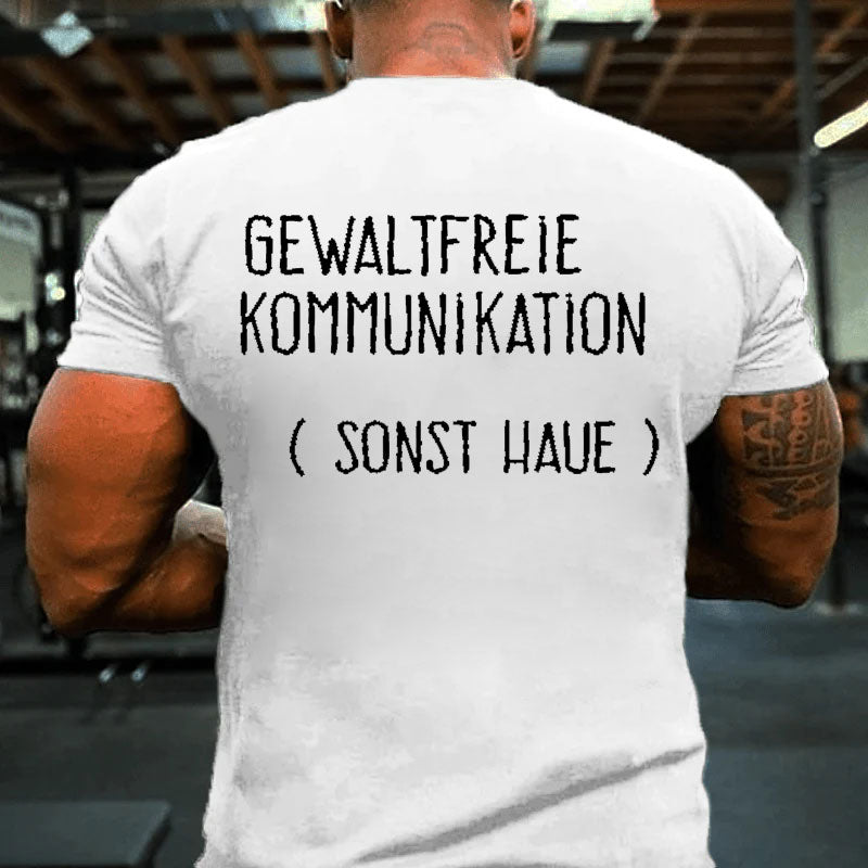 Gewaltfreie Kommunikation Männer T-Shirt