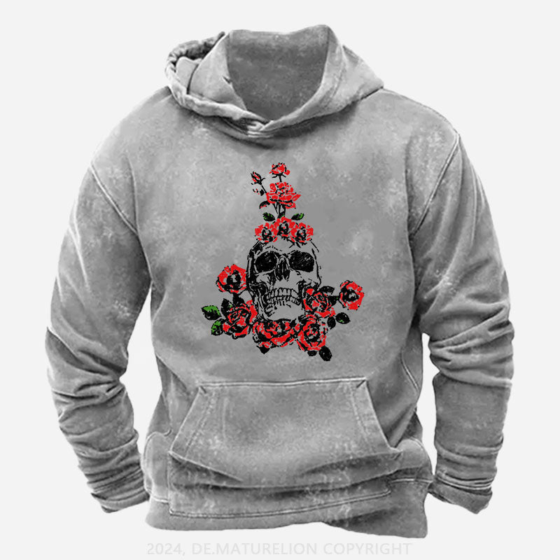 Skeleton Blumen Weihnachten Hoodie