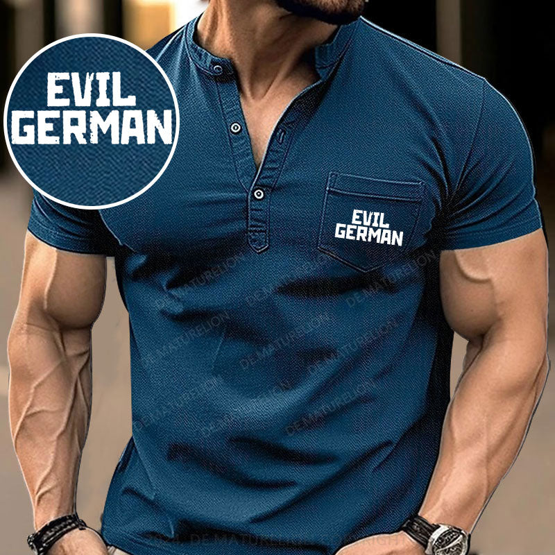 Böser Deutscher Henley Shirt