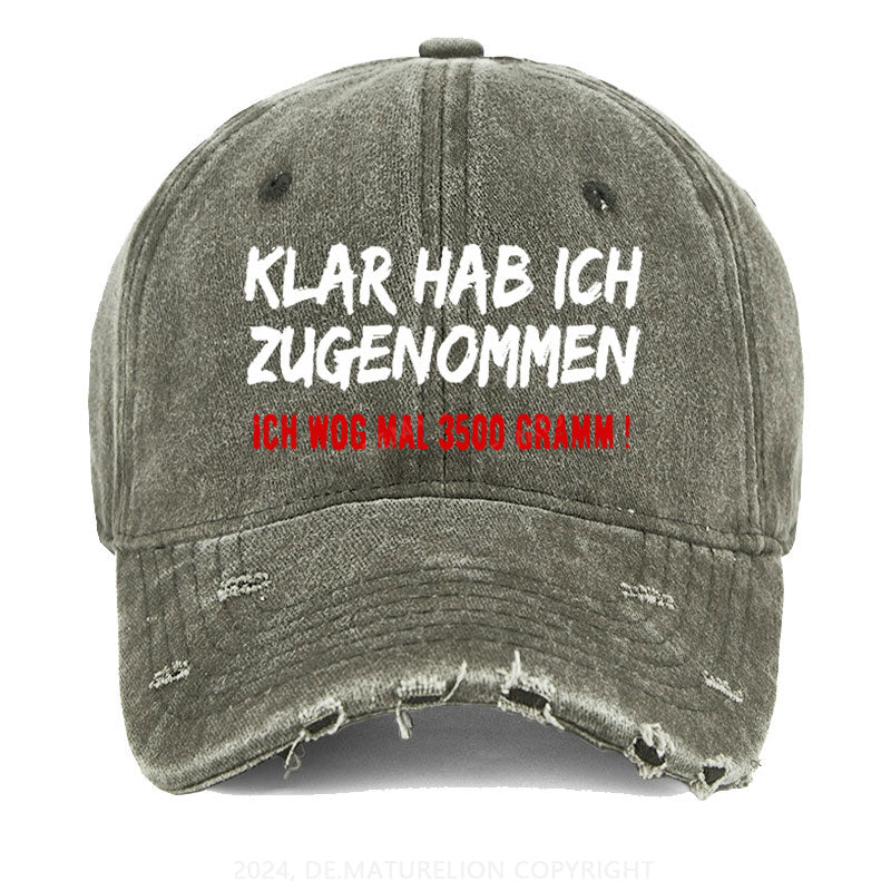 Klar Habe Ich Zugenommen! Ich Wog Mal 3500g Gewaschene Vintage Cap