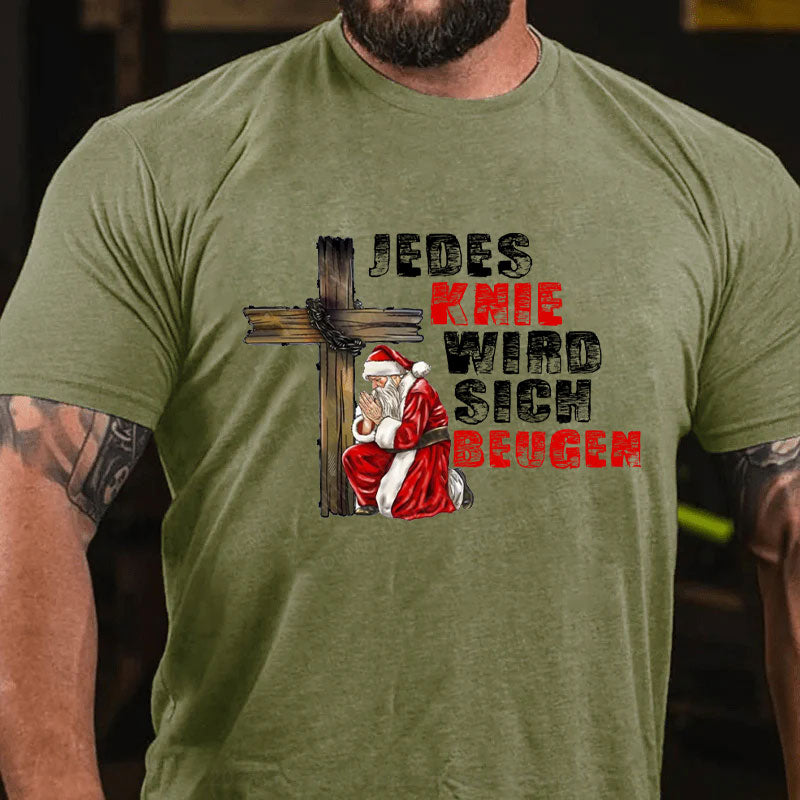 Jedes Knie wird sich beugen Weihnachten T-Shirt