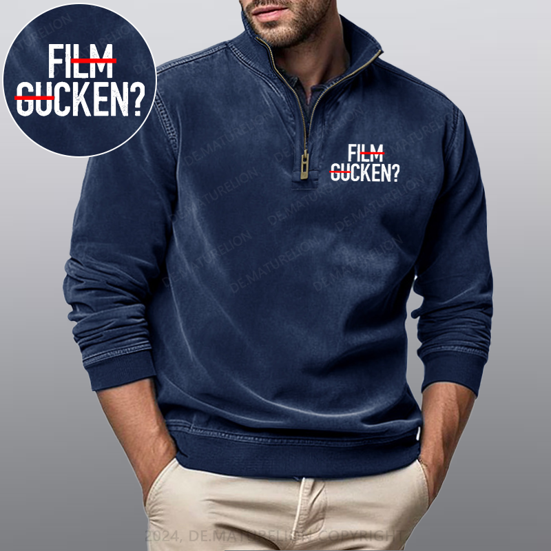 Maturelion Film Gucken Ficken! Stehkragen Poloshirt