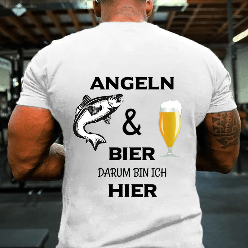 Angeln und Bier T-Shirt