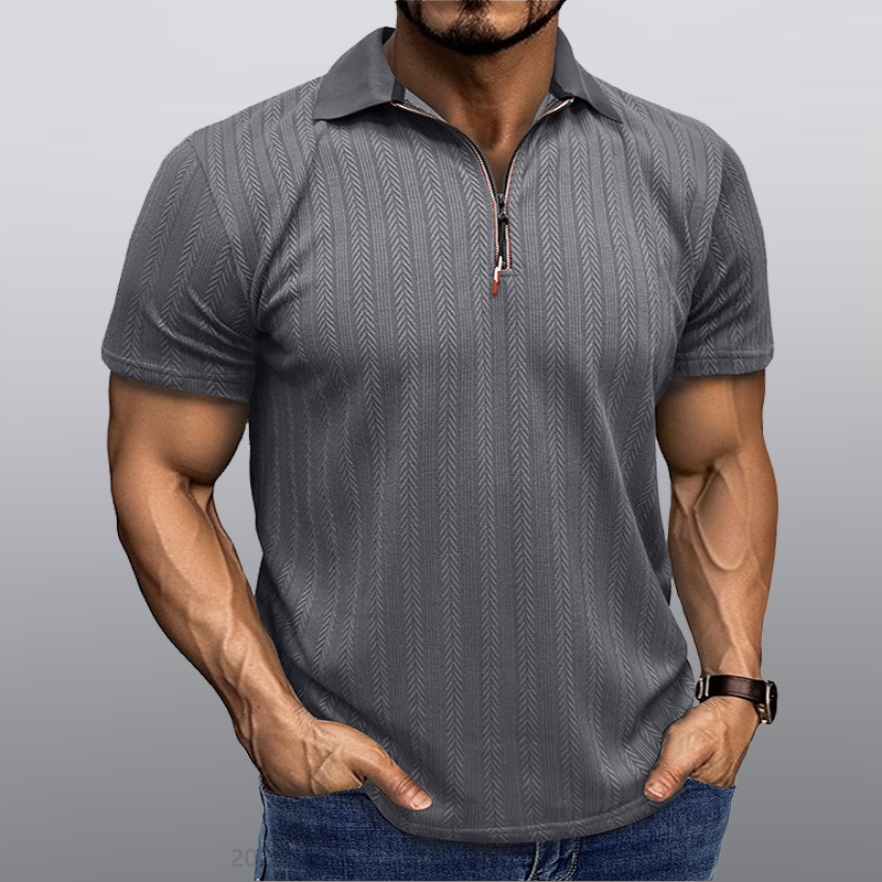 Maturelion Männer Kragen T-Shirt