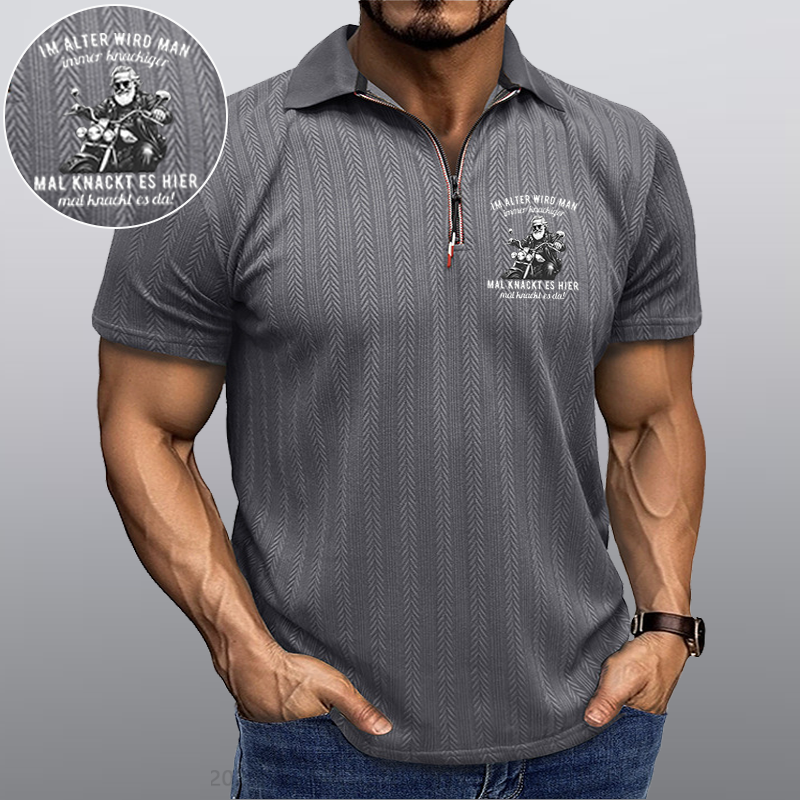 Maturelion Im Alter wird man immer knackiger Kragen T-Shirt