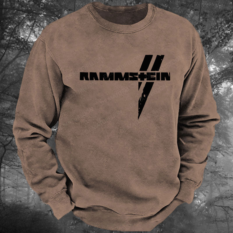 Rammstein Rockmusik Rock Band Gewaschenes Sweatshirt