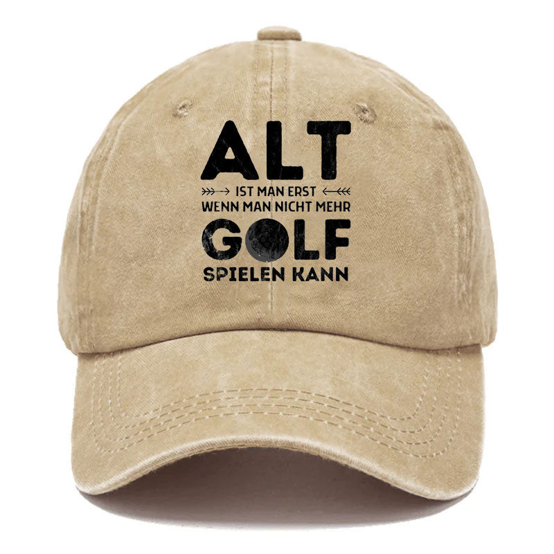 Golfspieler Golf Rentner Senioren Lustig Baseball Cap