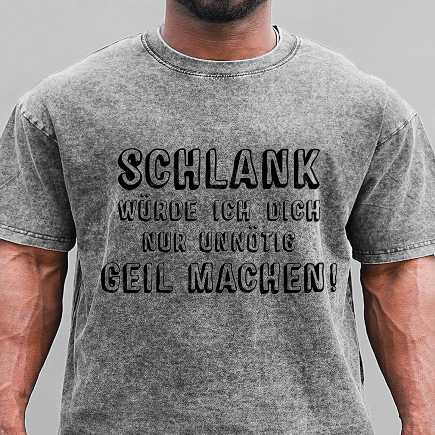 Schlank Würde Ich Dich Nur Unnötig Geil Machen Gewaschene Vintage T-Shirt