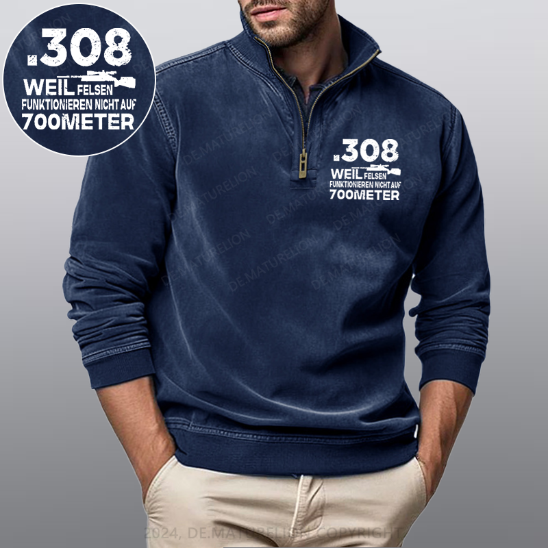 Maturelion .308 Weil Felsen Funktionieren Nicht Auf 700 Meter Stehkragen Poloshirt