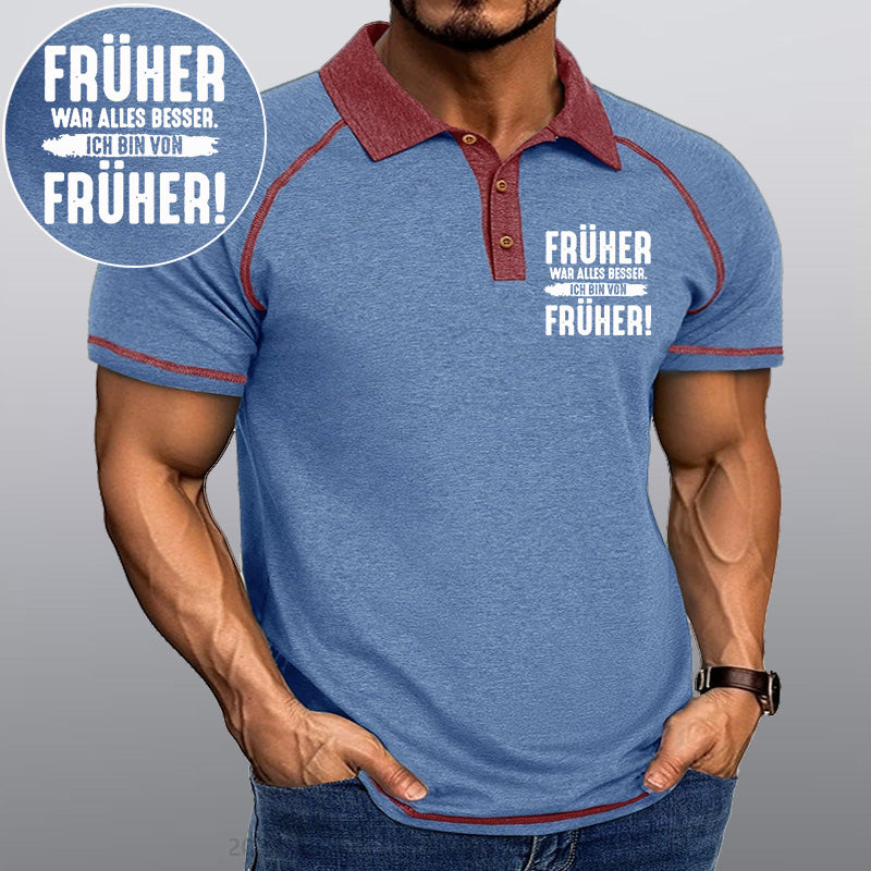 Maturelion Früher War Alles Besser Ich Bin Von Früher Kragen T-Shirt