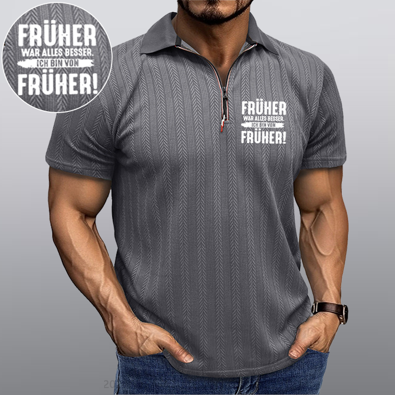 Maturelion Früher War Alles Besser Ich Bin Von Früher Kragen T-Shirt