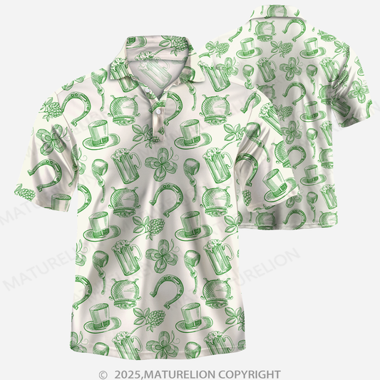 Maturelion St. Patricks Tag Polo Shirt