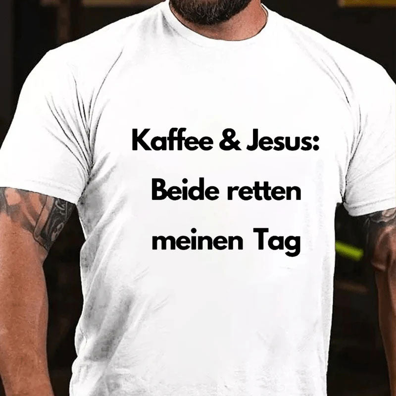 Kaffee Und Jesus Christus Christliches Shirt