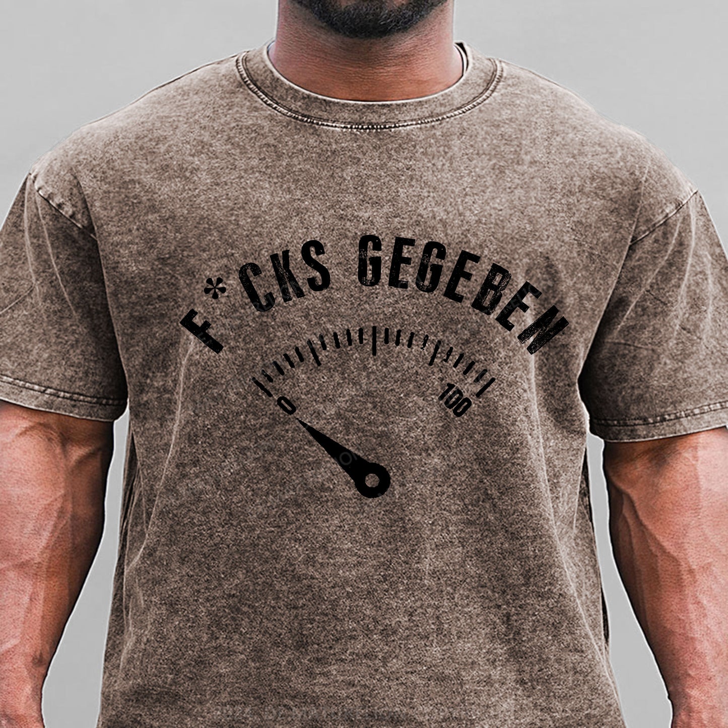 F*cks gegeben Gewaschene Vintage T-Shirt