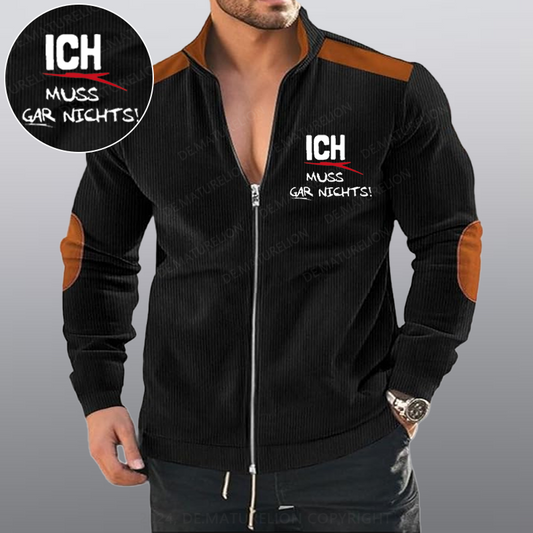 Maturelion Ich Muss Gar Nichts Reißverschluss Jacke