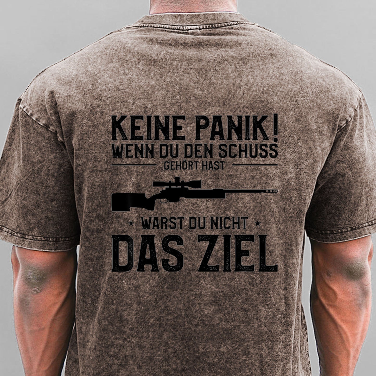 Keine Panik! Wenn Du den Schuss nicht gehört hast für Jäger Gewaschene Vintage T-Shirt