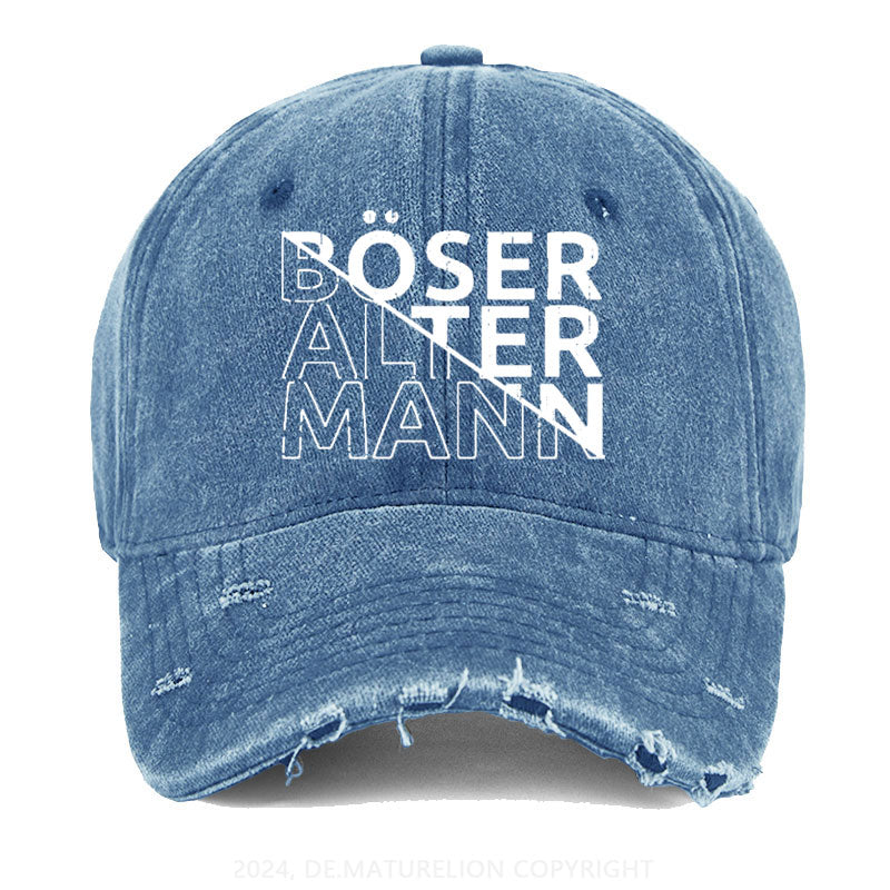 Böser Alter Mann Gewaschene Vintage Cap