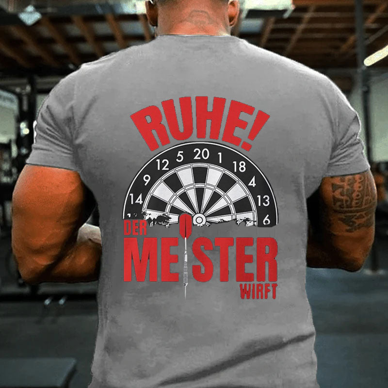 Ruhe! Der Meister wirft T-Shirt