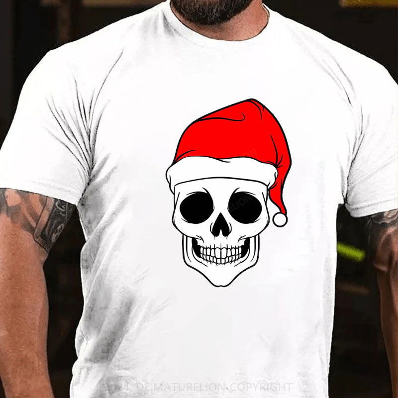 Frohe Weihnachten Schädel T-Shirt