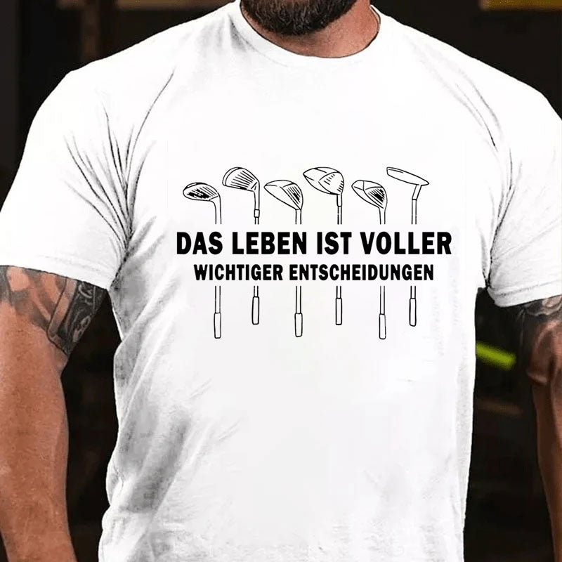 Golf Lustig Golfspieler Golfplatz T-Shirt