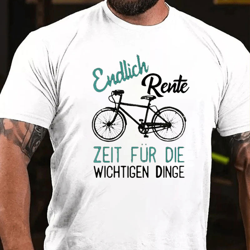 Rente Rentner Fahrrad T-Shirt