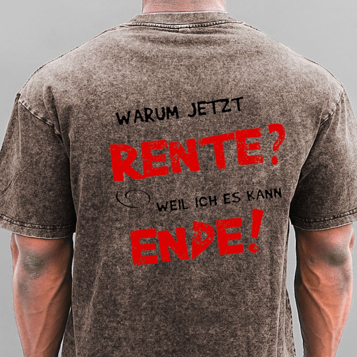 Warum Jetzt Rente Weil Ich Es Kann Ende Gewaschene Vintage T-Shirt