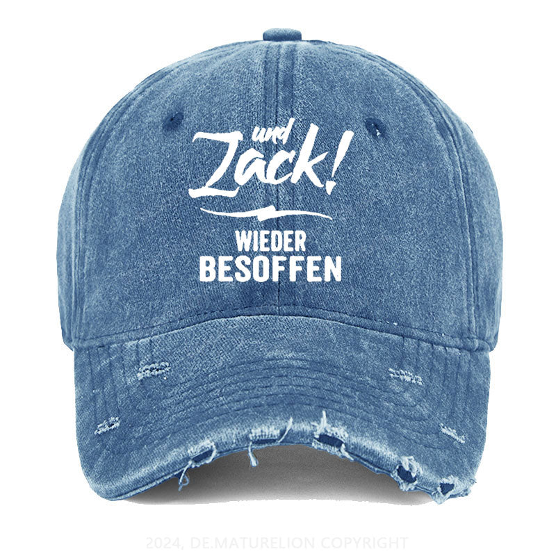 Und Zack wieder besoffen Gewaschene Vintage Cap