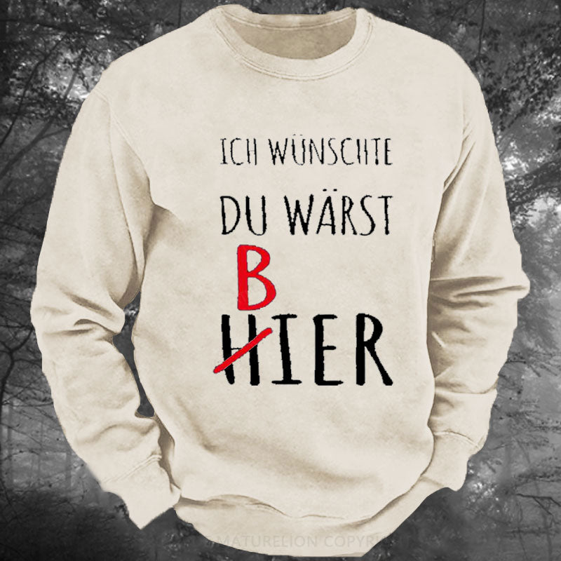 Bier Lustige Bier Gewaschenes Sweatshirt